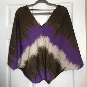 RaMona LaRue silk poncho top